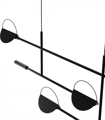 Подвесной светильник ярусный Lightera Urmia LE113L-130B Wi-Fi (LED, 220V, управление смартфоном, голосовое управление, умный дом - Алиса, Tuya Smart, Маруся, Smart Life, Экосистема Сбер, на тросе)