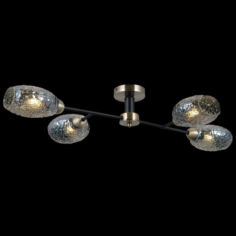 Потолочная люстра на штанге ILLUMICO IL0285-4CSQ-79 BK AB (220V)