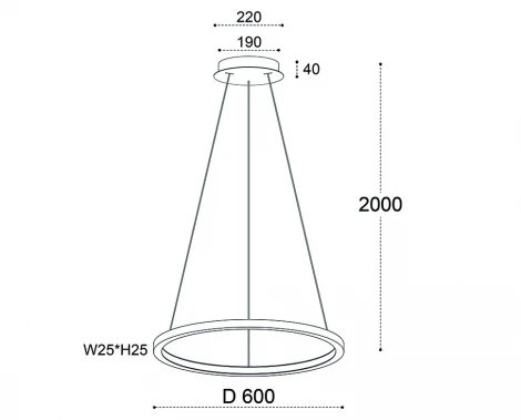 Подвесной светильник светодиодный Italline IT013-6027 white 3000K