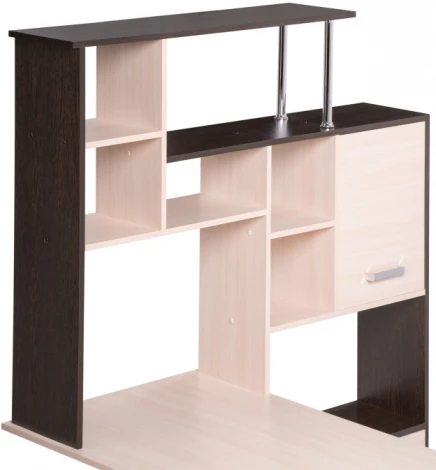 Компьютерный стол Woodville КС-15 венге / дуб молочный правый 295292