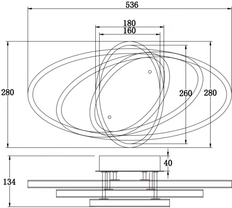 Потолочная люстра Freya Vande FR6018CL-L54WB