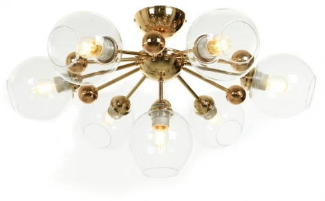 Потолочная люстра Lumina Deco LDC 8040-7 F.GD+PR (220V, шар, молекулы)