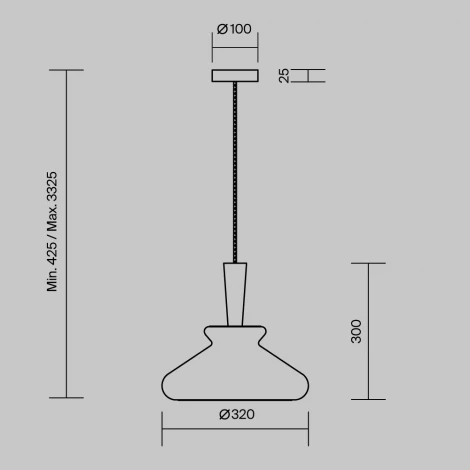 Подвесной светильник Maytoni Toys MOD405PL-01W (220V, на проводе)