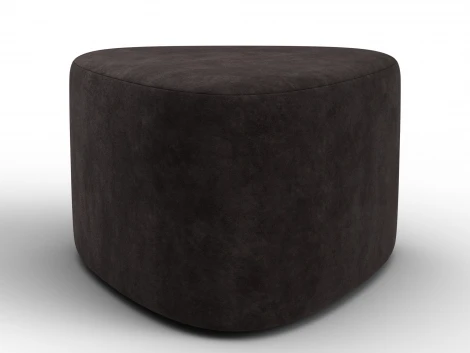 Пуф 004 (ДСП,Фанера/Пластик/Велюр/Коричневый) Лига Диванов 132504