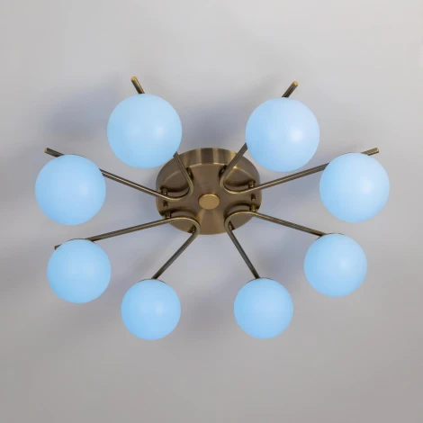 Потолочная люстра RGB на штанге Citilux Адам Смарт CL228A183 (LED, 220V, умный дом - Алиса, Маруся, Салют, шарики)