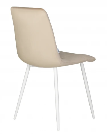 Стул обеденный CHILLY (Бежевый Holland 07, основание белое)