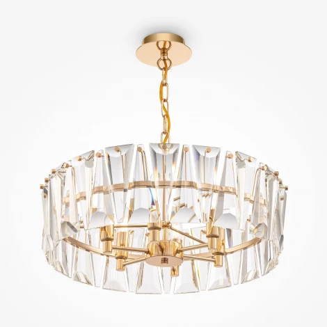 Подвесная люстра Maytoni Puntes MOD043PL-06G (220V, на цепи, круглые)
