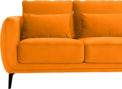 Диван Amsterdam двухместный ОГОГО (арт.698444), (Ткань/Желтый)