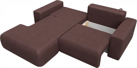 Диван угловой Лига-036 НПБ Классик левый угол Лига Диванов (Замша) арт.127739L