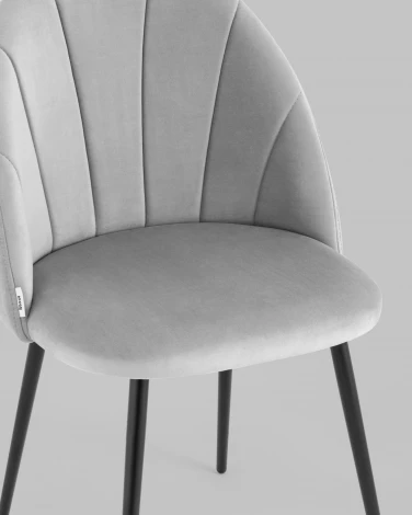 Стул Stool Group Логан велюр светло-серый УТ000035442