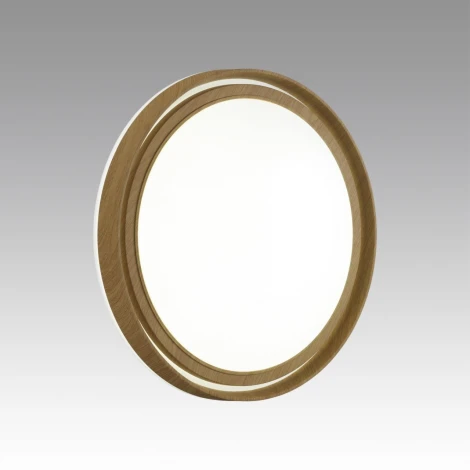 Настенно-потолочный светильник Sonex Rux Wood 7640/DL BASICA SN пластик/корич. под дер. LED 48Вт 4000K D390 IP43 (220V, круглые)