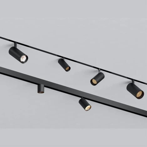 Трековый светильник однофазный светодиодный Novotech Vector 359960 черный с переключ. цв. темпер. IP20 LED 3000К\4000К\6000К 30W 90-240V