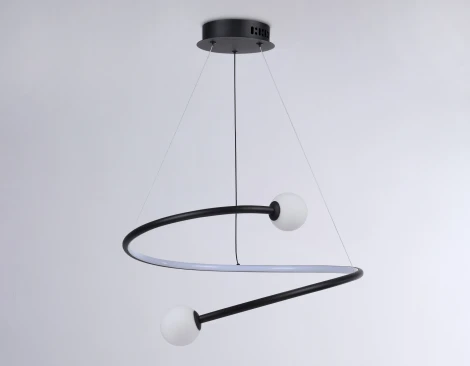 Подвесной светодиодный светильник Ambrella Comfort FL66293 (регулировка яркости, 220V, пульт управления, на тросе, шарики)