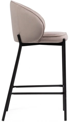 Полубарный стул Woodville Нейл латте / черный 528461