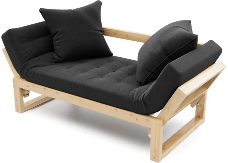 Кушетка Arsko Амбер сосна черная рогожка