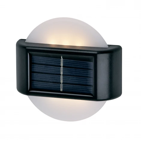 Светильник настенный на солнечной батарее. 6 светодиодов, 1*АА Ni-Mh аккумулятор в/к. IP44 Uniel USL-F-158/PM090 RONDO