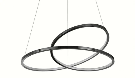 Подвесной светильник светодиодный Newport 15000 15202/S black glossy (220V, на тросе)