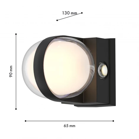 Настенный уличный светильник светодиодный Favourite Jocus 4851-1W LEDx12W 3000K IP65