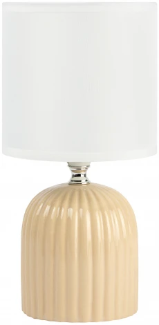 Настольная лампа Rivoli May 7548-502 1 х Е14 40 Вт керамика бежевая с абажуром