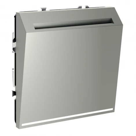 Выключатель встраиваемый карточный 16А (сталь) Voltum S70 VLS010705