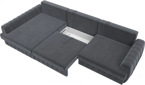 Диван угловой Лига-057 НПБ Лонг угол левый Лига Диванов (Велюр) арт.129300L