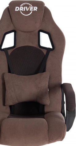 Кресло DRIVER (22) флок/ткань, коричневый, 6/TW-24 Tetchair 19293