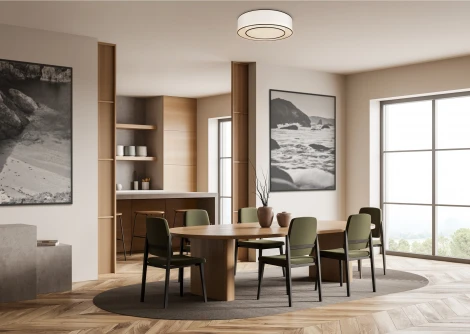 Потолочный светильник круглый Bergamo MOD613CL-03W (220V, круглые)