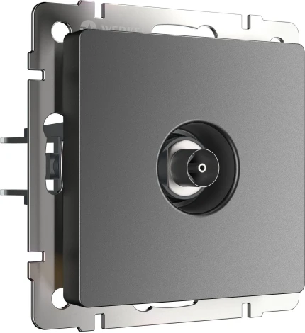 ТВ-розетка оконечная (графит матовый) Werkel W1183064 (a063109)