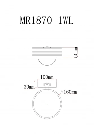 Настенный светильник светодиодный MyFar Vinsent MR1870-1WL (220V)