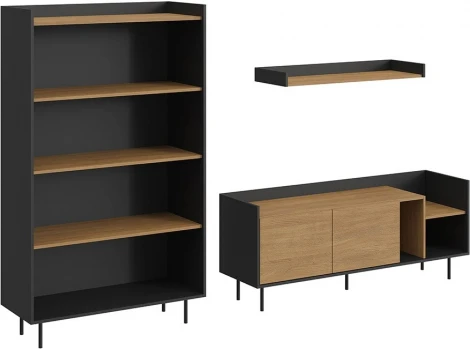 Композиция Look 17 (ЛДСП/Светлое дерево) ОГОГО Обстановочка! арт.846112