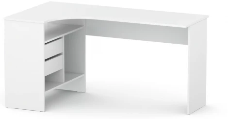 Письменный стол Woodville СПм-25 левый белый 445864