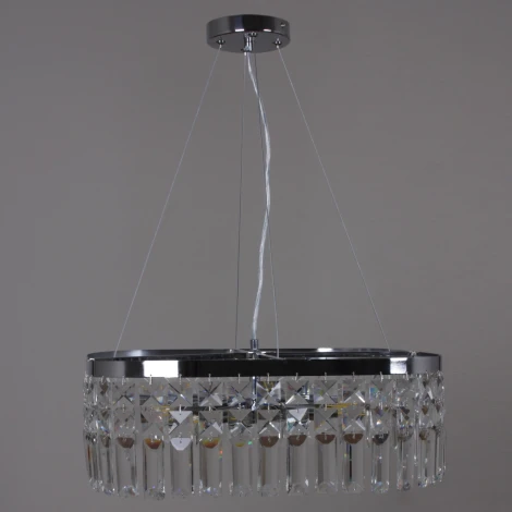 Подвесная люстра хрустальная Reluce 90320-0.4-06 CR (220V, на тросе)