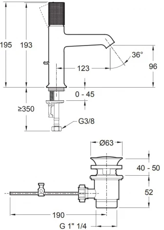 Смеситель Jacob Delafon Rivoli E24323-CP для раковины
