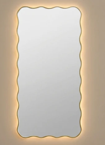 Fancy L LED Gold Зеркало в раме с подсветкой Art-Zerkalo SM195LGL 13931