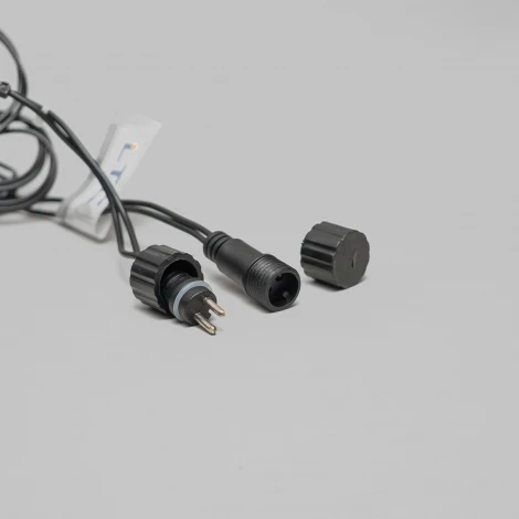 Светодиодная сеть 2 x 3 м желтая  24В, 384 LED, провод черный ПВХ, IP54 Laitcom NTL384M-11-1Y