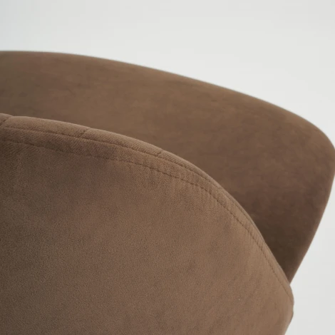 Кресло MELODY молочный (флок)