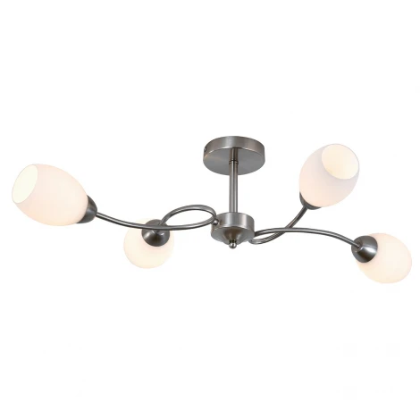 Потолочная люстра на штанге 150007/4R E27*60W Satin nickel Escada Argo ES0000065