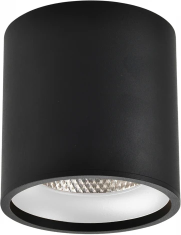 Светильник потолочный накладной ST Luce ST165.432.12 Черный LED 1*12W 3000K 840Lm (220V, круглые, IP44)