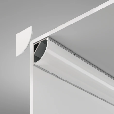 Алюминиевый профиль накладной 16x16 R Maytoni Led Strip ALM008S-2M