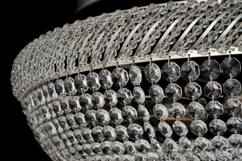 Потолочная люстра буше Dio D'Arte Bari E 1.4.60.100 N (220V, хрусталь, кольцо)