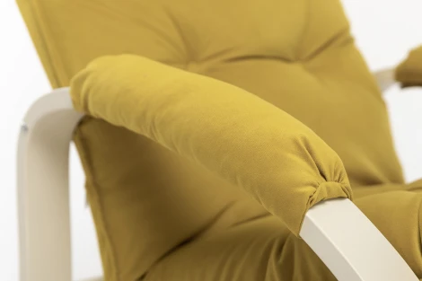 Кресло-трансформер Leset Левада (Фанера,Березовый шпон,Металл,Велюр/Желтый) арт.2500000117220