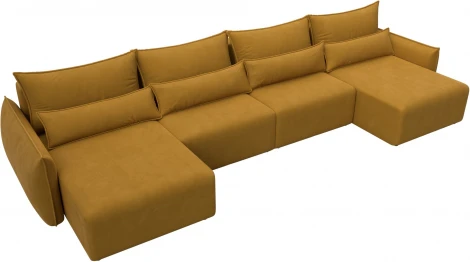 Диван П-образный Лига-051 НПБ Лонг Лига Диванов (Велюр) арт.128734