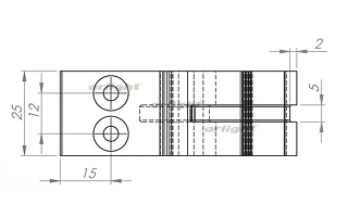 Настенный держатель Art для ALU-ROUND (Металл) 015529 Arlight