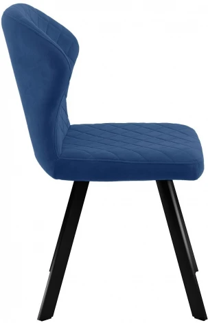 Стул DikLine 339 поворотный B8 BLUE, ножки черные арт.00-00073499