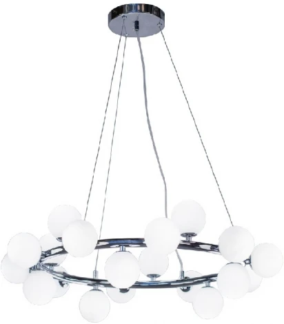 Подвесной светильник AM Group AM487 CH D700 (на тросе, шар, молекулы)