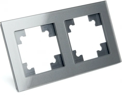 Рамка на 2 поста (графит) Stekker Катрин 39540