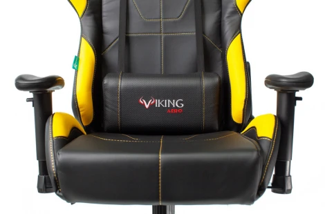Кресло игровое Zombie VIKING 5 AERO черный/желтый эко.кожа с подголов. крестовина пластик