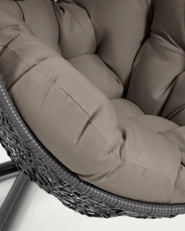 Кресло подвесное на стойке La Forma (ex Julia Grup) Florina (Серый) 156995