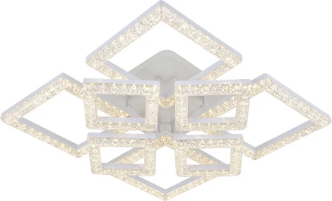 Потолочная люстра светодиодная Escada Aquarius 10287/8LED BL 125Вт, с ПДУ, металл/акрил, белый/прозрачный (220V)