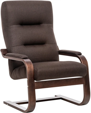 Кресло Leset Оскар (Фанера,Березовый шпон,Металл,Рогожка/Орех) арт.2500000057540